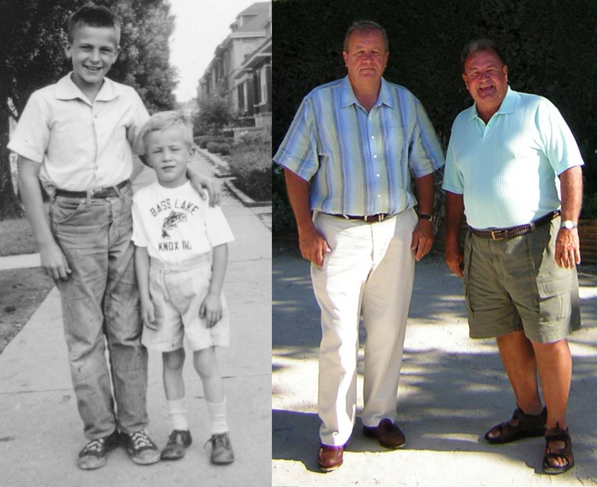 Johnny & Danny in Chicago, 1949; then in Paris, 2005