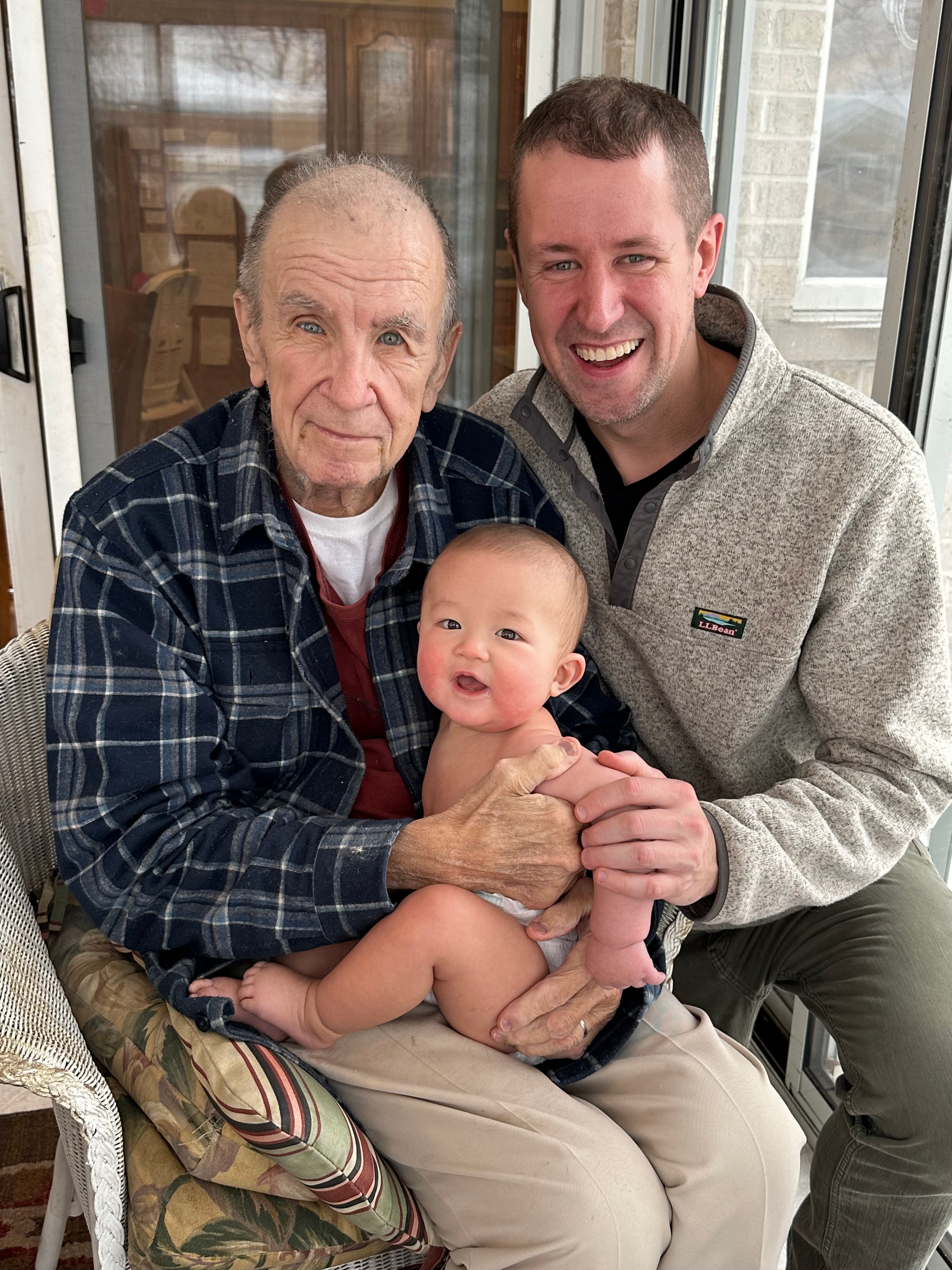 My father, me and my son. December 16, 2021