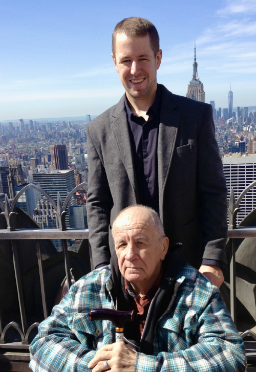 My father and me at Top of the Rock, NYC. May 18, 2019